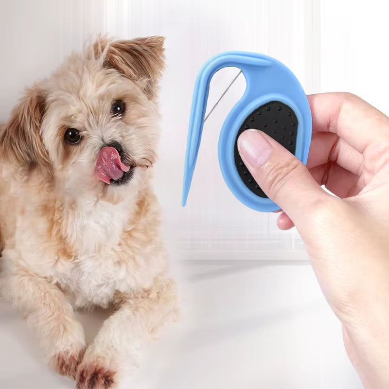 Dog Comb Hair Open Knot Comb Portable Puppy Hair Fur Shedding Trimmer Comb Blade Pet Hair Removal Brush Pet Grooming Supplies