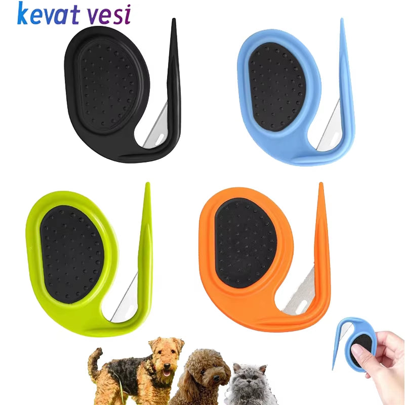 Dog Comb Hair Open Knot Comb Portable Puppy Hair Fur Shedding Trimmer Comb Blade Pet Hair Removal Brush Pet Grooming Supplies